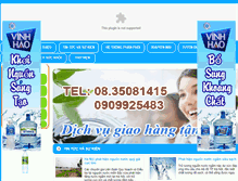 Tablet Screenshot of nuocvinhhao.com
